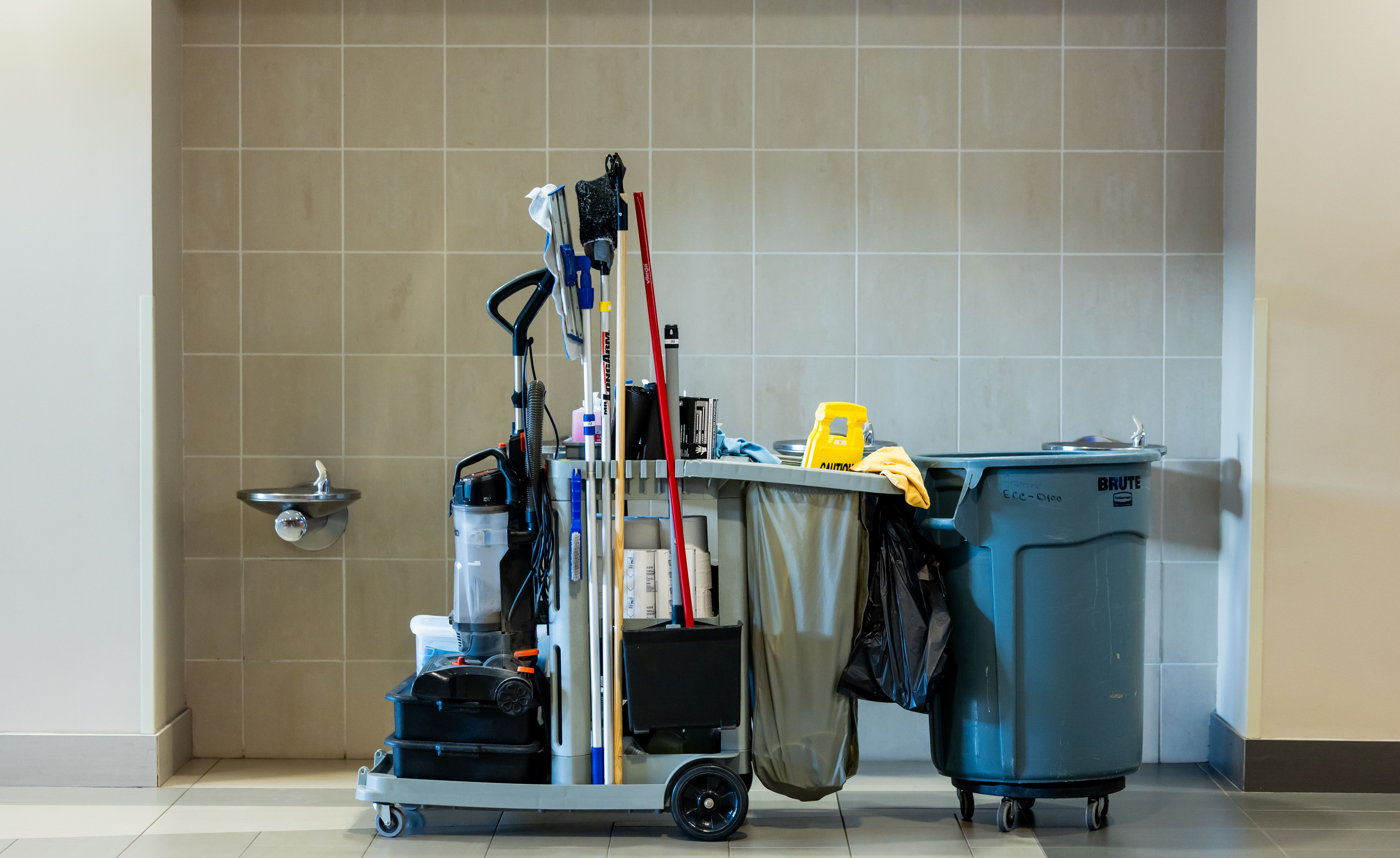 Mops, buckets, and carts
